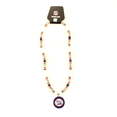 New York Giants Necklaces - 18" Natural Shell With Pendant - $7.50 Each