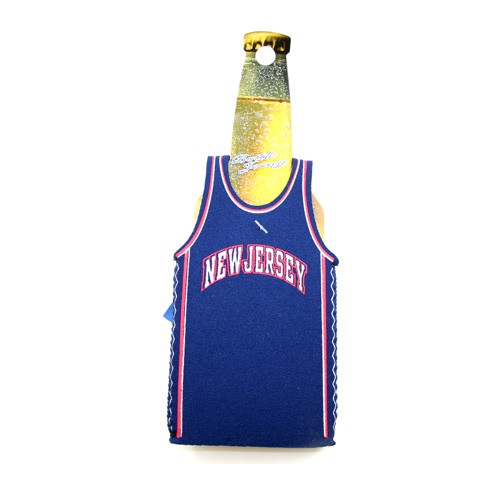 Closeout - New Jersey Nets Bottle Huggies - Blue Jersey Style Huggies - 24 For $12.00