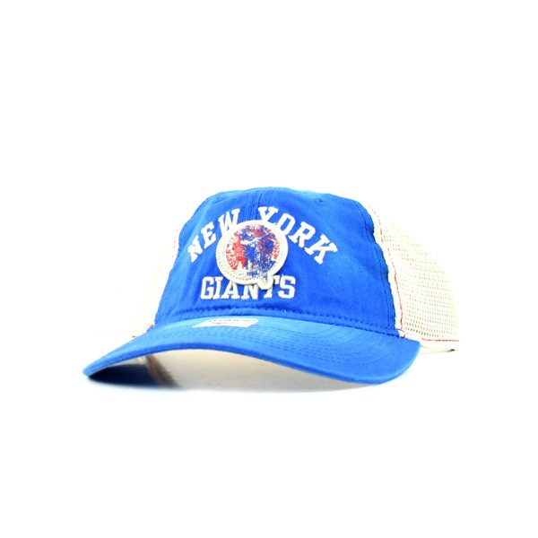 New York Giants Caps - Women's Throwback Logo - Blue With White Mesh - 12 For $60.00
