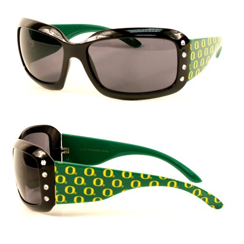 Oregon Ducks Sunglasses - Ladies Bling Style - 12 Pair For $84.00