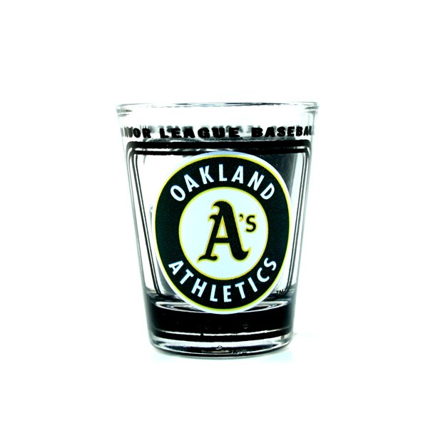 Oakland Athletics Shot Glasses - Hi-Def Style - Classic Shotglasses - 12 For $30.00