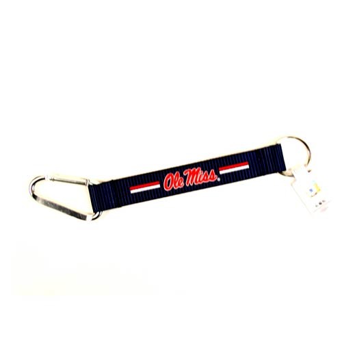 Ole Miss Keychains - 8" Carabiner Keychains - 12 For $24.00