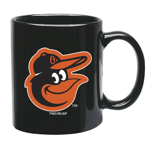 Baltimore Orioles Mugs - 15oz Black Ultra Style Mugs - 6 For $30.00
