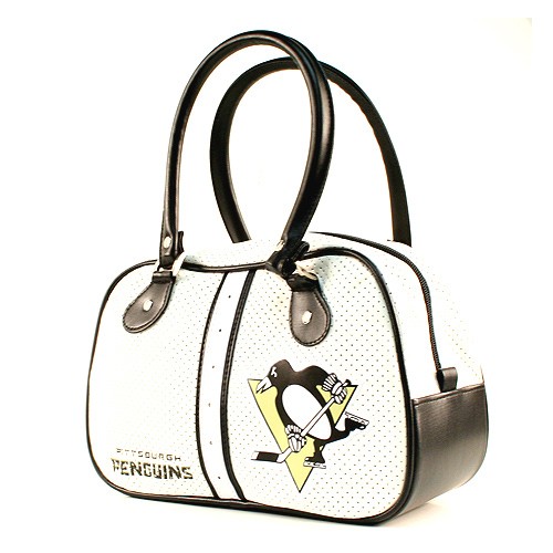 Pittsburgh Penguins Purses - White Bowler Style - $12.00 Each