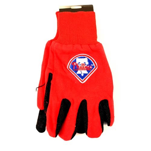 Overstock - Philadelphia Phillies Gloves - Red.Black Field Logo Style - 12 Pair For $30.00