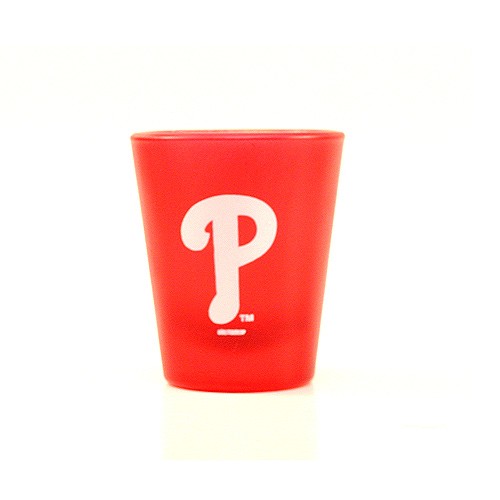 Overstock - Philadelphia Philles Shotglass - Red Frosted Style - 12 For $30.00
