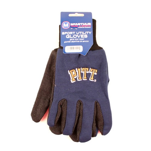 Overstock - Pittsburgh Panthers Gloves - Black.Blue Grip Gloves - 12 Pair For $30.00