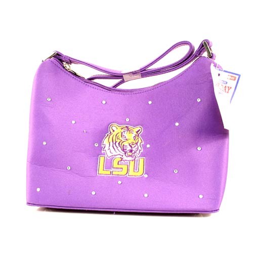 LSU Tigers Purses - Purple Rhinestone Handbags - 2 For $15.00
