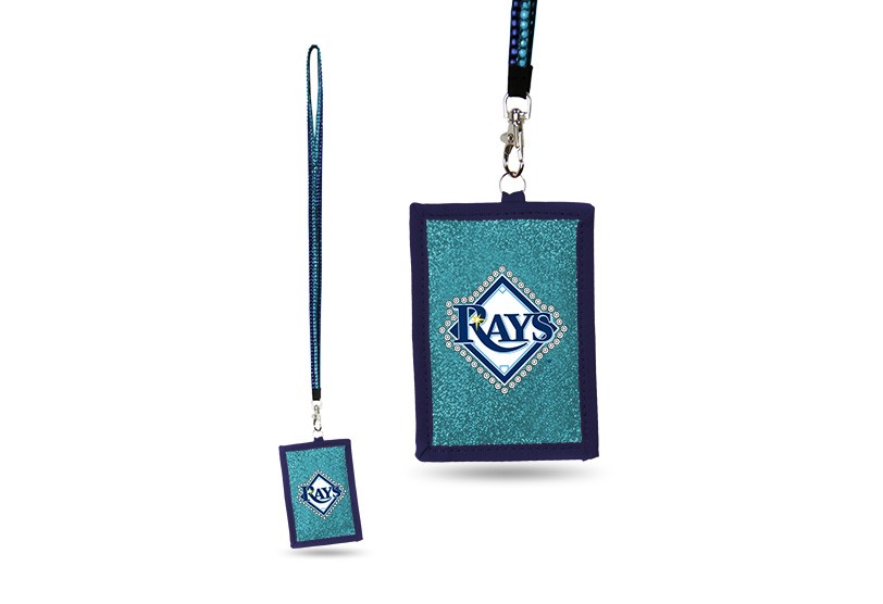Tampa Bay Rays Bling - Bling Lanyard With ID Holder - 12 For $30.00