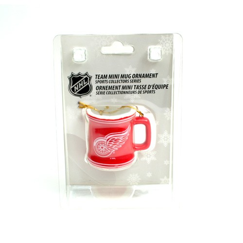 Detroit Red Wings Ornaments - Mini Mug Style Ornament - 12 For $30.00