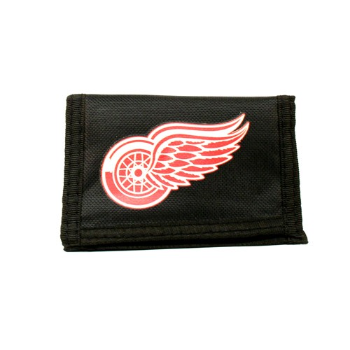 Style Change - Detroit Red Wings Wallets - Nylon Tri-Fold Style - (Slight Imperfections in Printing) - 12 For $24.00