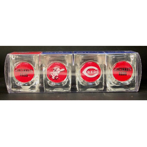 Cincinnati Reds Shotglasses - 4Pack GameTime Set - $10.00 Per Set