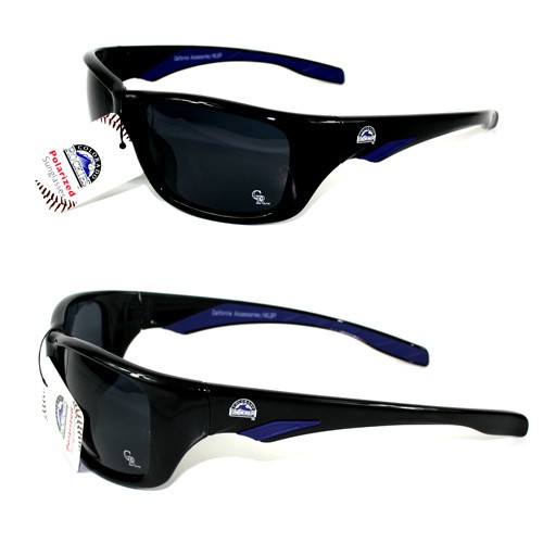 Colorado Rockies Sunglasses - MLB04 Sport Style - Polarized - 12 Pair For $48.00