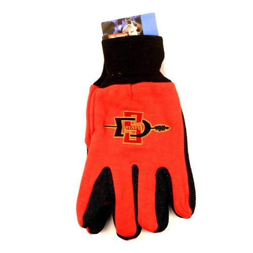 San Diego State Gloves - RED FACE/Black Palm - Series24Ever - $3.50 Per Pair