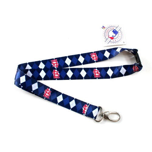 ST. LOUIS CARDINALS LANYARD WITH DETACHABLE BUCKLE! RED BLUE NICE GO CARDS!