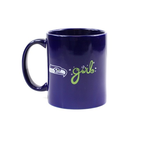 Seattle Seahawks Mugs - 11oz Girl Style Mugs - 12 For $36.00