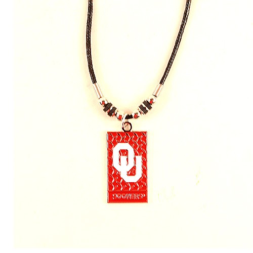 Oklahoma Sooners Necklaces - Diamond Plate Style - $3.50 Each