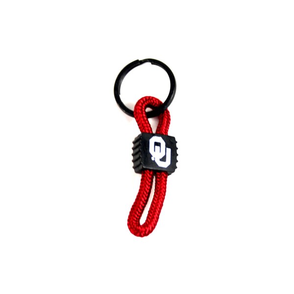 Oklahoma Sooners Keychains - ROPE Style Keychains - 12 For $15.00
