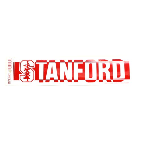 Blowout - Stanford University Bumper Stickers - 3"x12" Win Style - 12 For $12.00