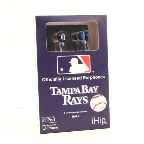 Tampa Bay Rays Headphones - IHIP Earbuds - 12 EarBuds For $54.00