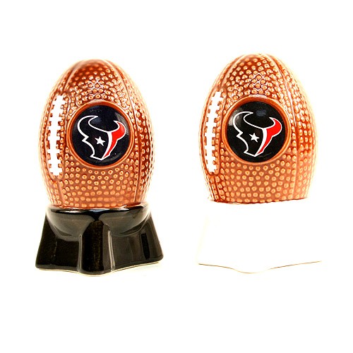 Houston Texans Merchandise - Football Style Salt And Pepper Shakers - 12 Sets For $24.00