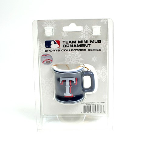 Texas Rangers Ornaments - Mini Mug Style Ornament - 12 For $30.00