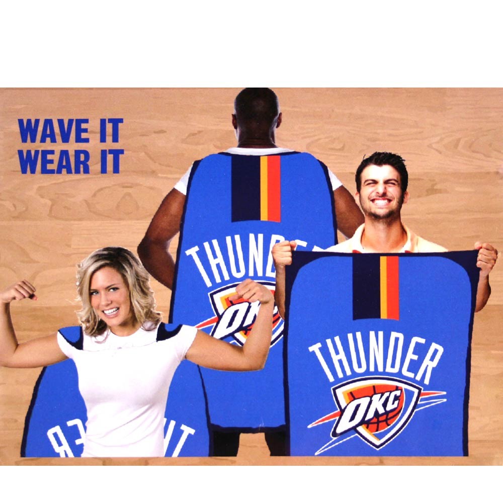 Opportunity Buy - Oklahoma City Thunder Flags - 36"x47" Fan Flags - 12 For $60.00