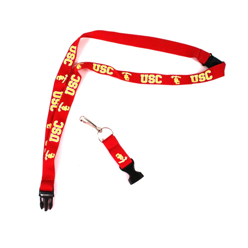 USC Trojans Lanyards - (Pattern May Be Different Than Pictured) - With Neck Release - 12 For $24.00