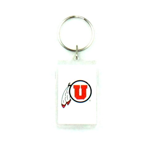Utah Utes Keychains - Acrylic Style - 12 For $18.00 