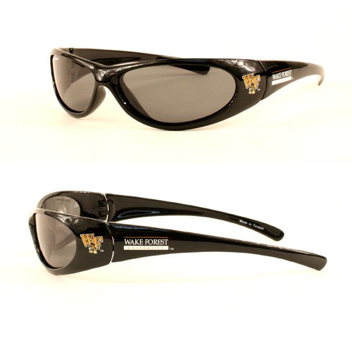 Wake Forest Sunglasses - Black Sport Frame Sunglasses - 12 Pair For $60.00