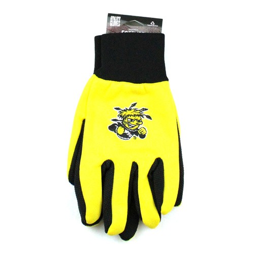 Wichita State Shockers - (Pattern May Be Different Than Pictured) - Black Palm Series - Grip Gloves - 12 Pair For $36.00