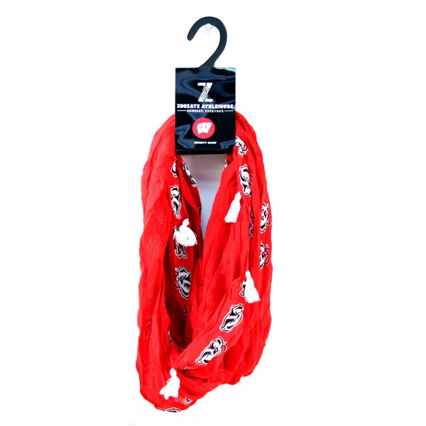 Wisconsin Badgers Scarves - Tassle Style - 12 For $90.00
