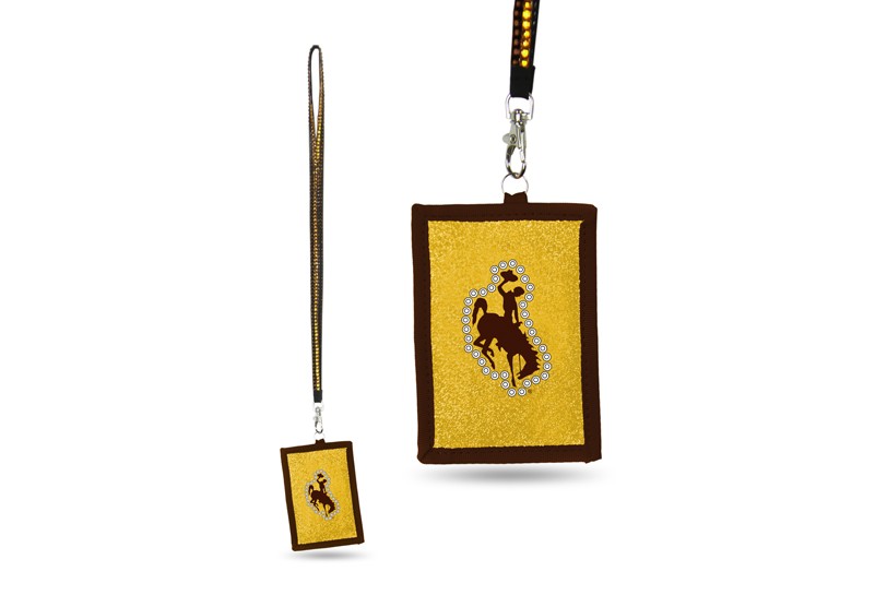 University Of Wyoming Bling - Bling Lanyard With ID Holder - $3.00 Each