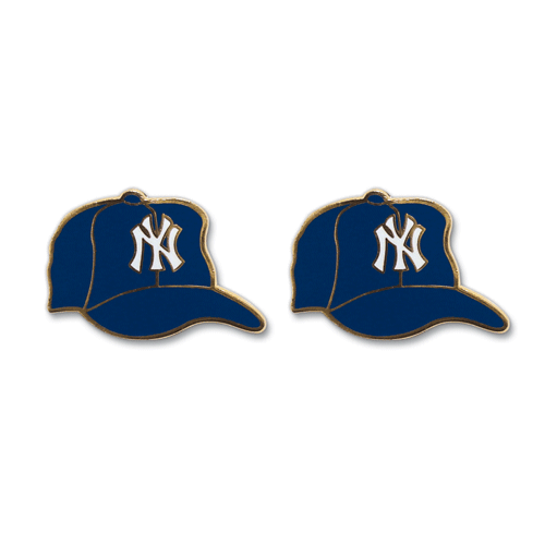 New York Yankees Earrings - WinCap Style - STUDDED Earrings - $2.75 Per Pair