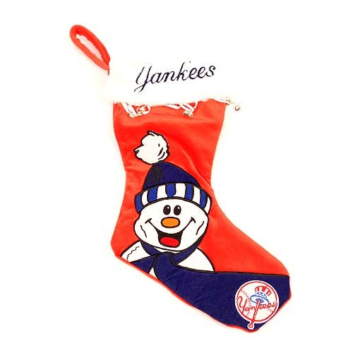 Overstock - New York Yankees Stockings - HAPPY Snowman Stockings - 4 For $20.00