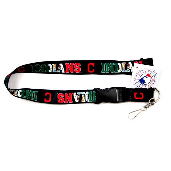 Cleveland Indians Lanyards - Black The Color Series - 6 For $15.00