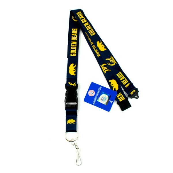 Cal Golden Bears Merchandise - 2Side TC Lobster Claw Lanyards - $3.00 Each