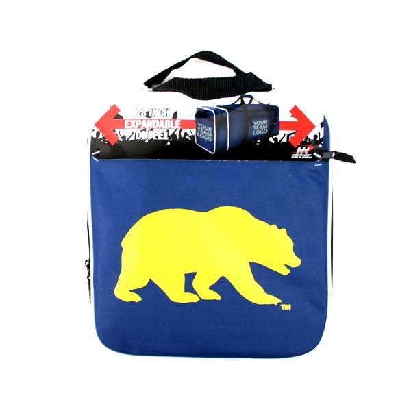 Cal Golden Bears Merchandise - 28" Steal Expandable Duffel Bags - 2 For $30.00