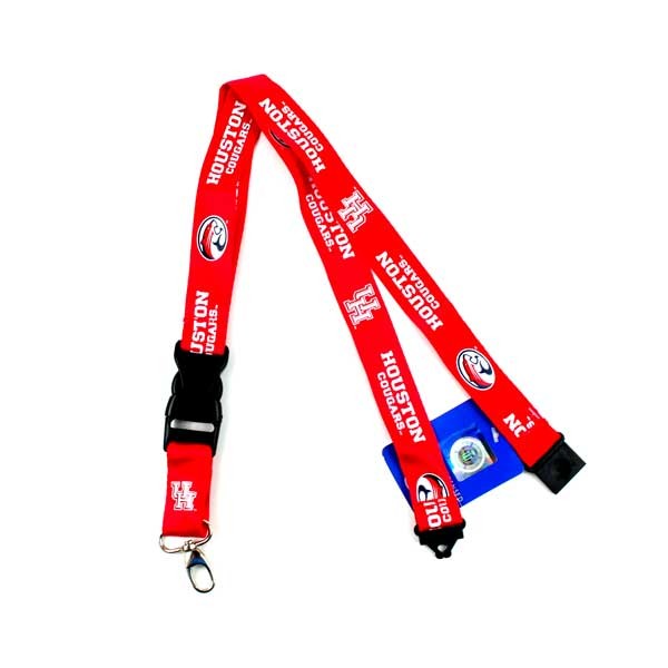 Houston Cougars Lanyards - 2Side TC Lobster - 12 For $24.00
