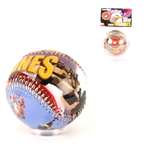 Closeout - Marines - Licensed Collector Full Bleed Baseballs - 12 Balls For $24.00