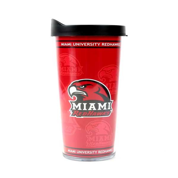 Miami Warhawks Products - 22OZ Clear Face Travel Mugs - 12 For $30.00
