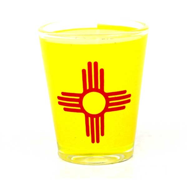 State Of New Mexico Shot Glasses - State Flag - 12 For $24.00