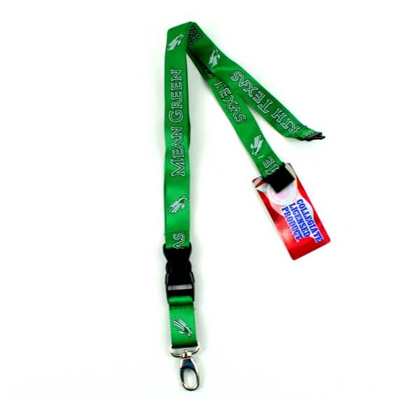 North Texas - Mean Green - 2Side TC Lobster Lanyards - 12 For $24.00