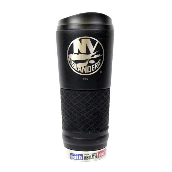 New York Islanders Travel Mugs - 24OZ Black Matte Stealth - 2 For $20.00