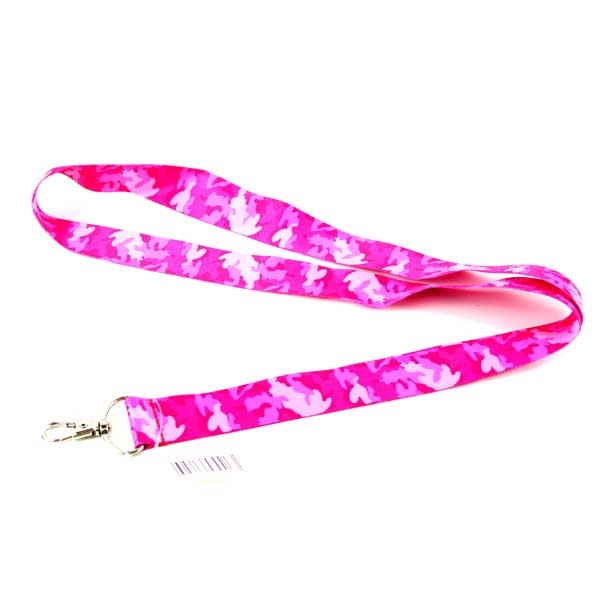 Wholesale Camouflage - Pink Camo Lanyards - 24 For $18.00