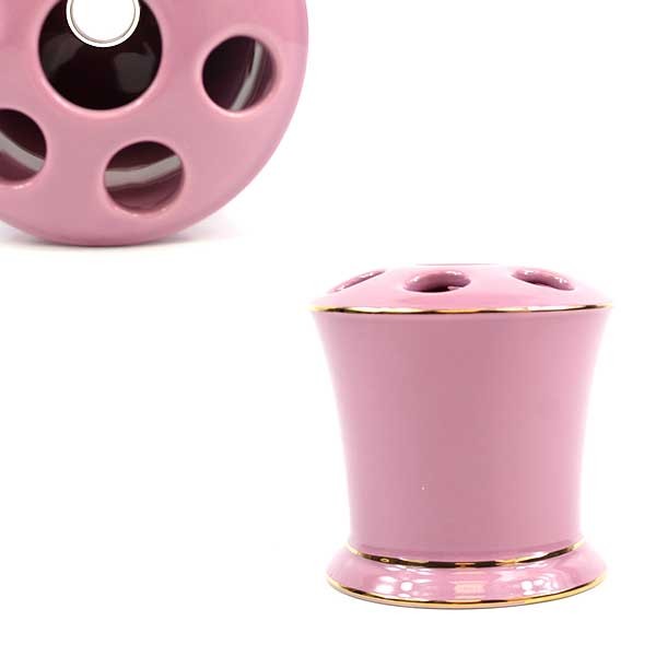 Pink Ceramic - Toothbrush Holders - 12 For $18.00