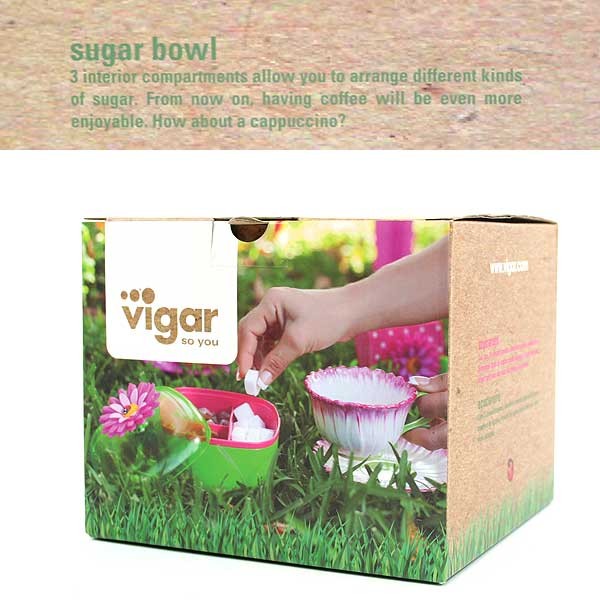 Vigar Closeouts - 3 Section Sugar Bowls - 12 For $30.00
