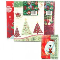 Christmas Boxes - Assorted Style 4Pack Boxes - 8.5"x11"x2" - 72 4Packs For $54.00