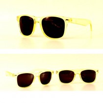 Overstock - #7059 - Clear Yellow RetroWear Style Sunglasses - 12 Pair For $12.00