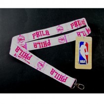 Philadelphia 76ers Lanyards - Pink Plaid Style Lanyard - 12 For $24.00